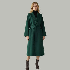 Wool Cashmere Drop Shoulder Coat
