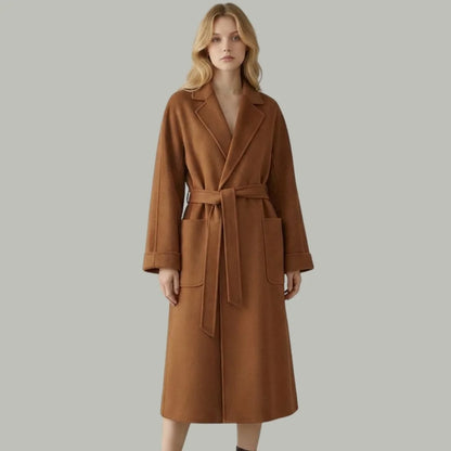 Wool Cashmere Drop Shoulder Coat