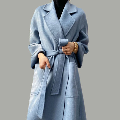 Wool Cashmere Drop Shoulder Coat