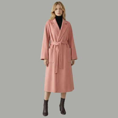 Wool Cashmere Drop Shoulder Coat