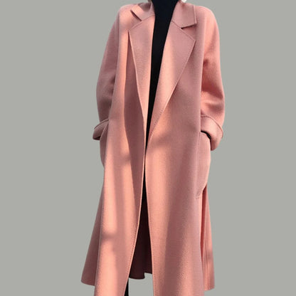 Wool Cashmere Drop Shoulder Coat