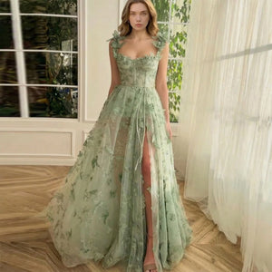 Elegant LORVENES sleeveless maxi dress with flowing fabric and a fitted bodice, perfect for formal occasions.