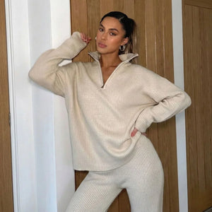 Lantern Knit Sweater Set