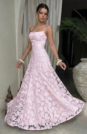LORVENES sexy flowy bridal dress with elegant design, lightweight fabric, and flowing silhouette perfect for wedding occasions.