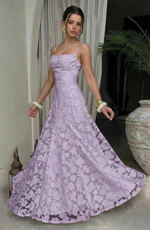 Flowy white bridal dress by LORVENES featuring elegant, lightweight fabric and a romantic, flowing silhouette for wedding occasions.
