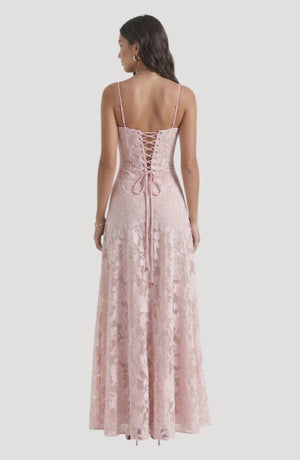 LORVENES Ice Hemp Sling Dress in lightweight, flowing fabric with a stylish, sleeveless design perfect for warm weather.
