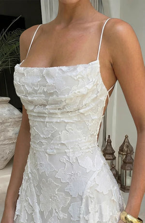 LORVENES sexy flowy evening dress with elegant fabric and stylish design, perfect for formal occasions and evening events.