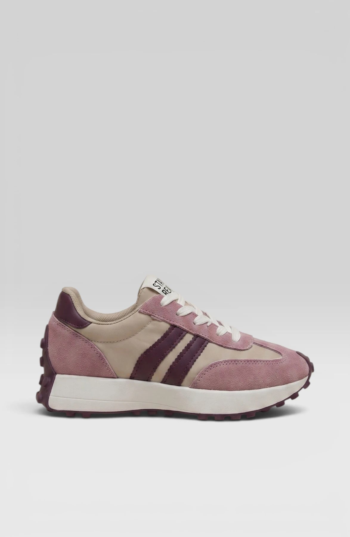 LORVENES Chunky Platform Sneakers showing white sneakers with thick rubber soles and stylish design on a white background.