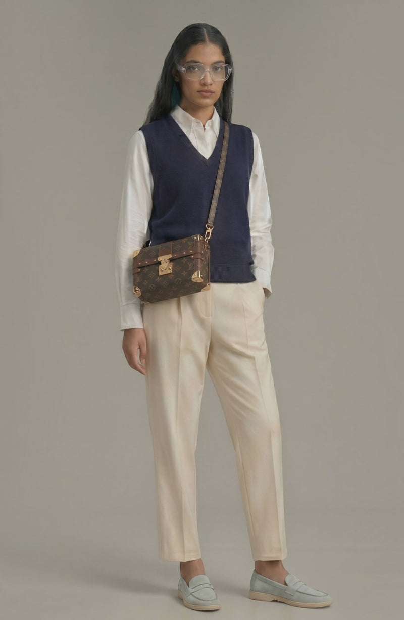 LORVENE Parisian Luxe loafers in classic leather, featuring elegant stitching and a sleek design for stylish comfort.