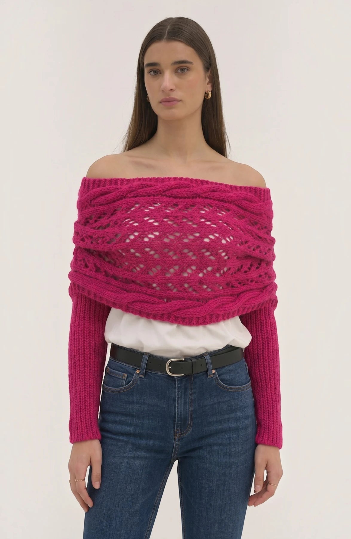 LORVENE classic pashmina wrap draped over a neutral background, showcasing soft, luxurious fabric and elegant design.