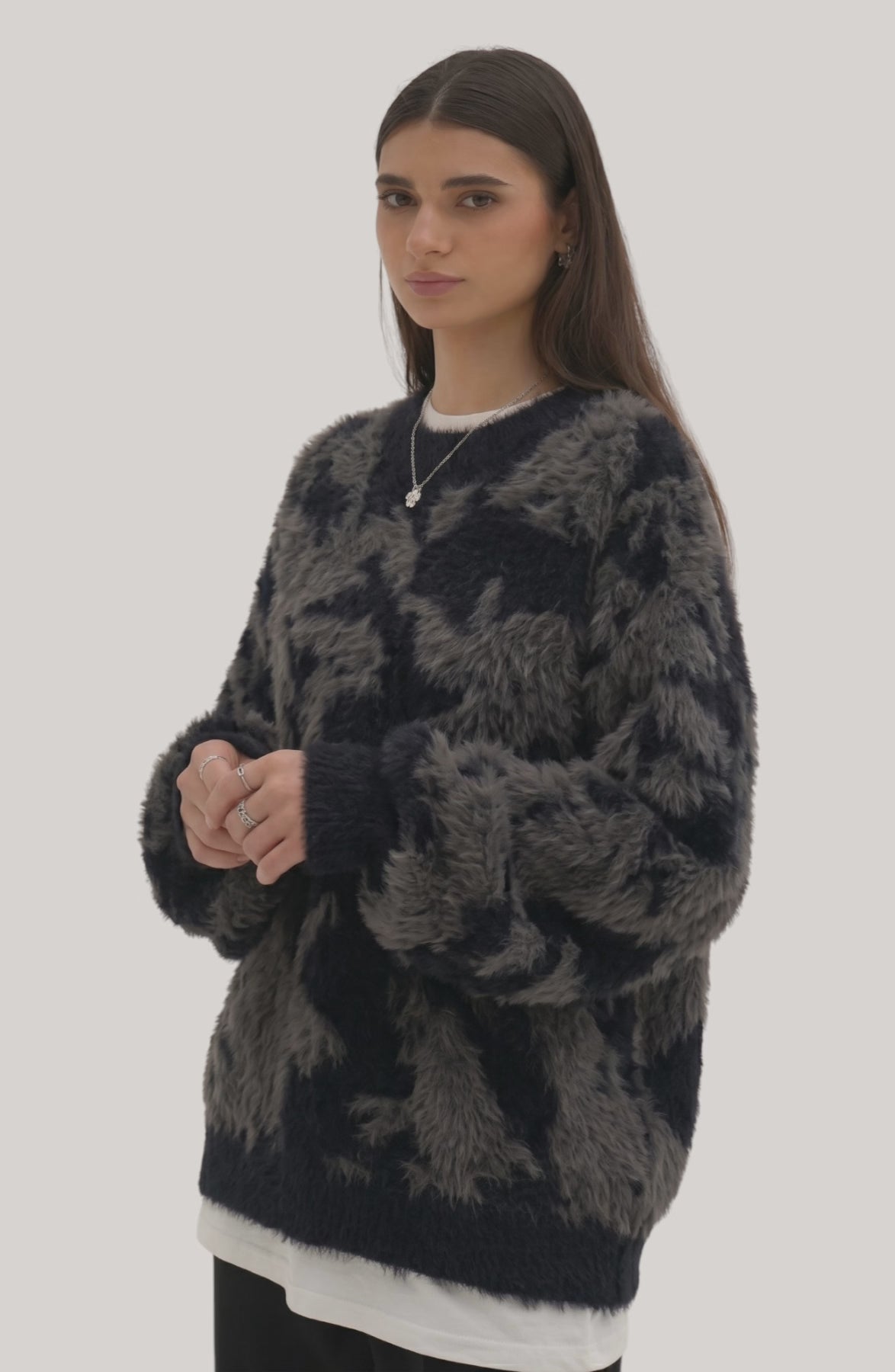 Plush Fur-Blend Sweater