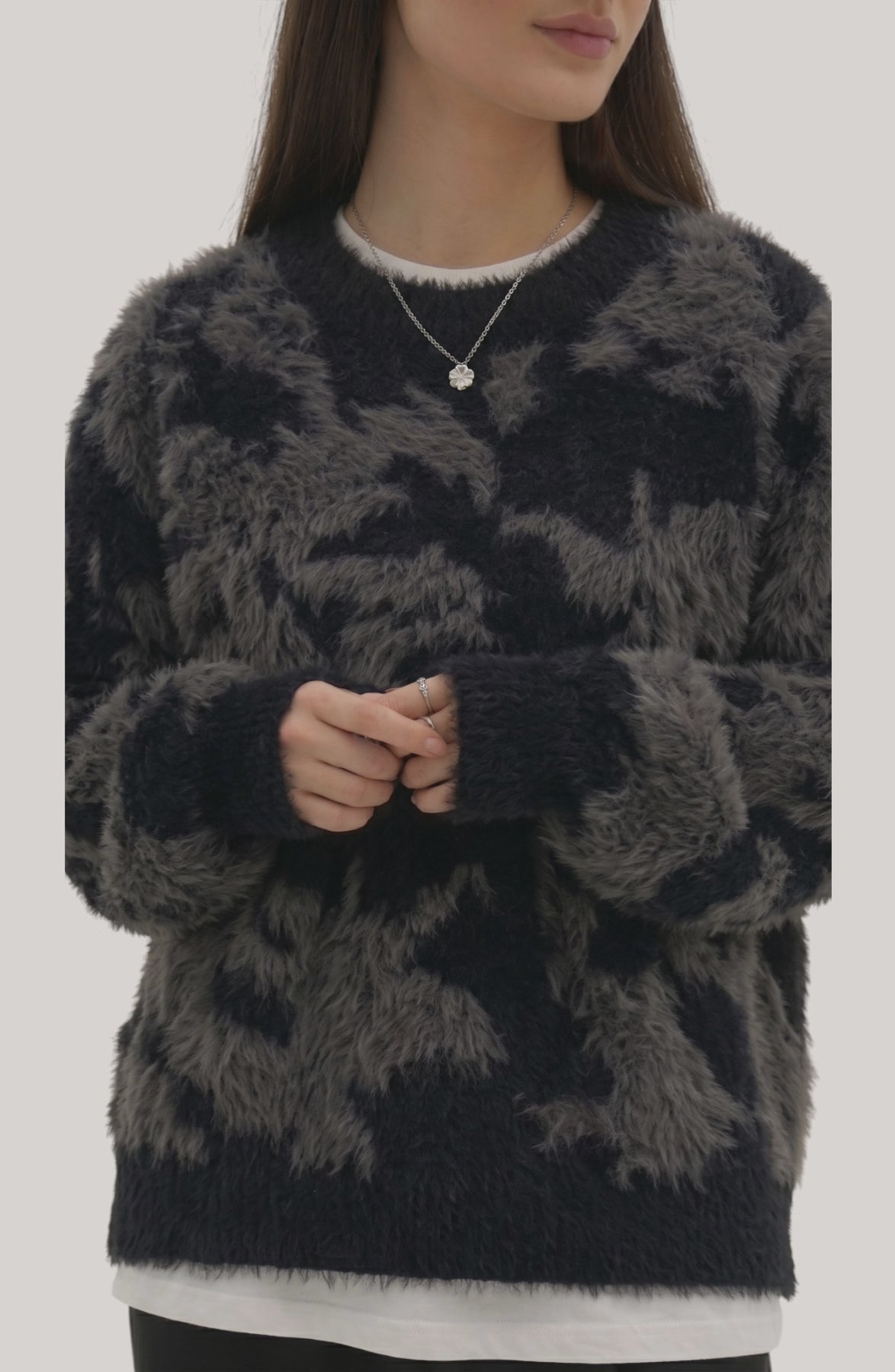 Plush Fur-Blend Sweater