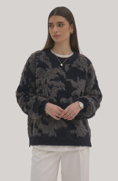 Plush Fur-Blend Sweater