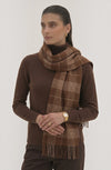 Dark brown pinstripes