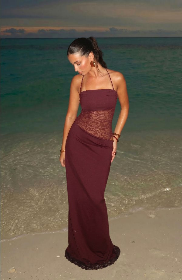 LORVENES glitter party dress featuring a shimmering fabric, sleeveless design, and a stylish fit perfect for festive occasions.