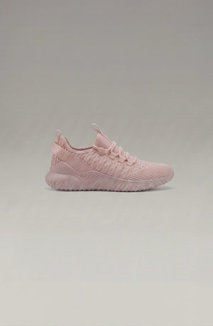 LORVENE Chrome Path sneakers with white rubber soles and sleek chrome finish, displayed on a neutral background.