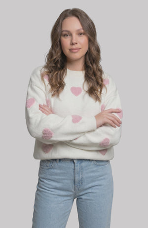 LORVENE Luxe Comfort Sweater shown from bottom left pose, featuring soft fabric and relaxed fit in a cozy, stylish design.