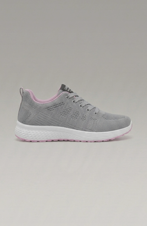 LORVENE Pure Storm sneakers shown from the bottom left angle, featuring sleek design and white sole details.