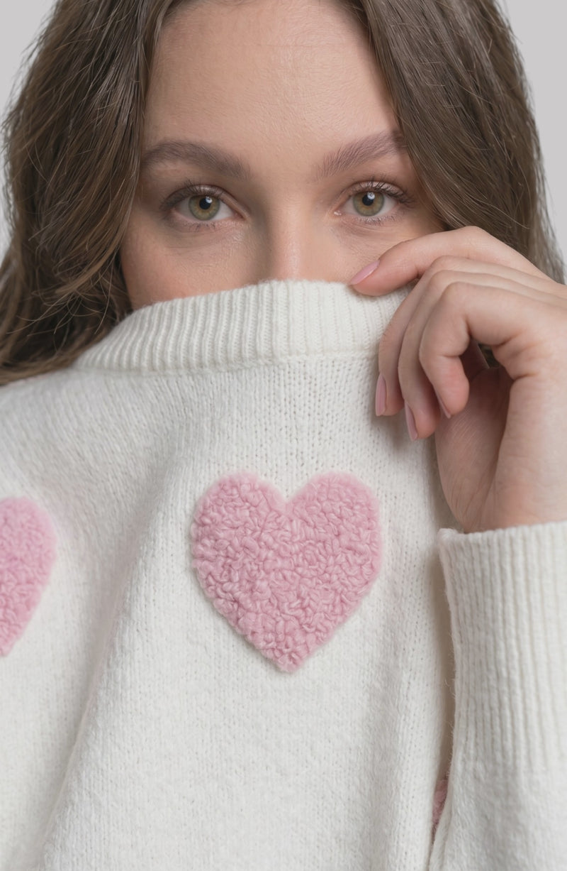 LORVENE Luxe Comfort Sweater shown in a bottom right pose, featuring a cozy knit design and relaxed fit in neutral tones.