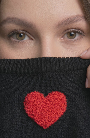 LORVENE Luxe Comfort Sweater shown from the bottom right pose, featuring soft fabric and a relaxed fit in a cozy style.