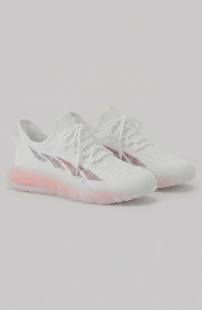 LORVENE Cloud Ease sneakers in a bottom right pose, showcasing the stylish design and comfortable sole of these casual athletic shoes.