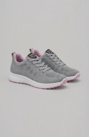 LORVENE Pure Storm sneakers shown from the bottom right angle, featuring sleek design and durable rubber sole.