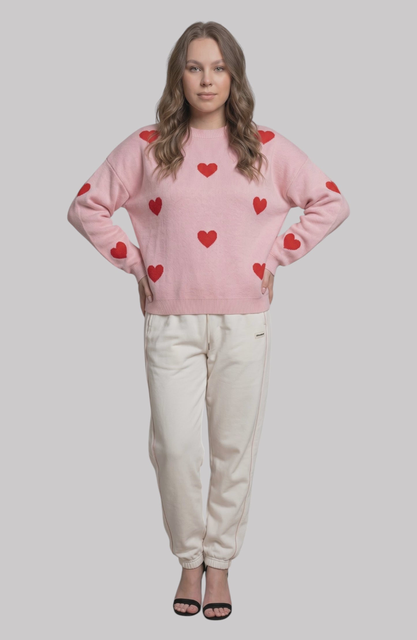LORVENE Luxe Comfort Sweater in soft fabric, shown in a top-left pose, featuring a cozy fit and subtle texture.