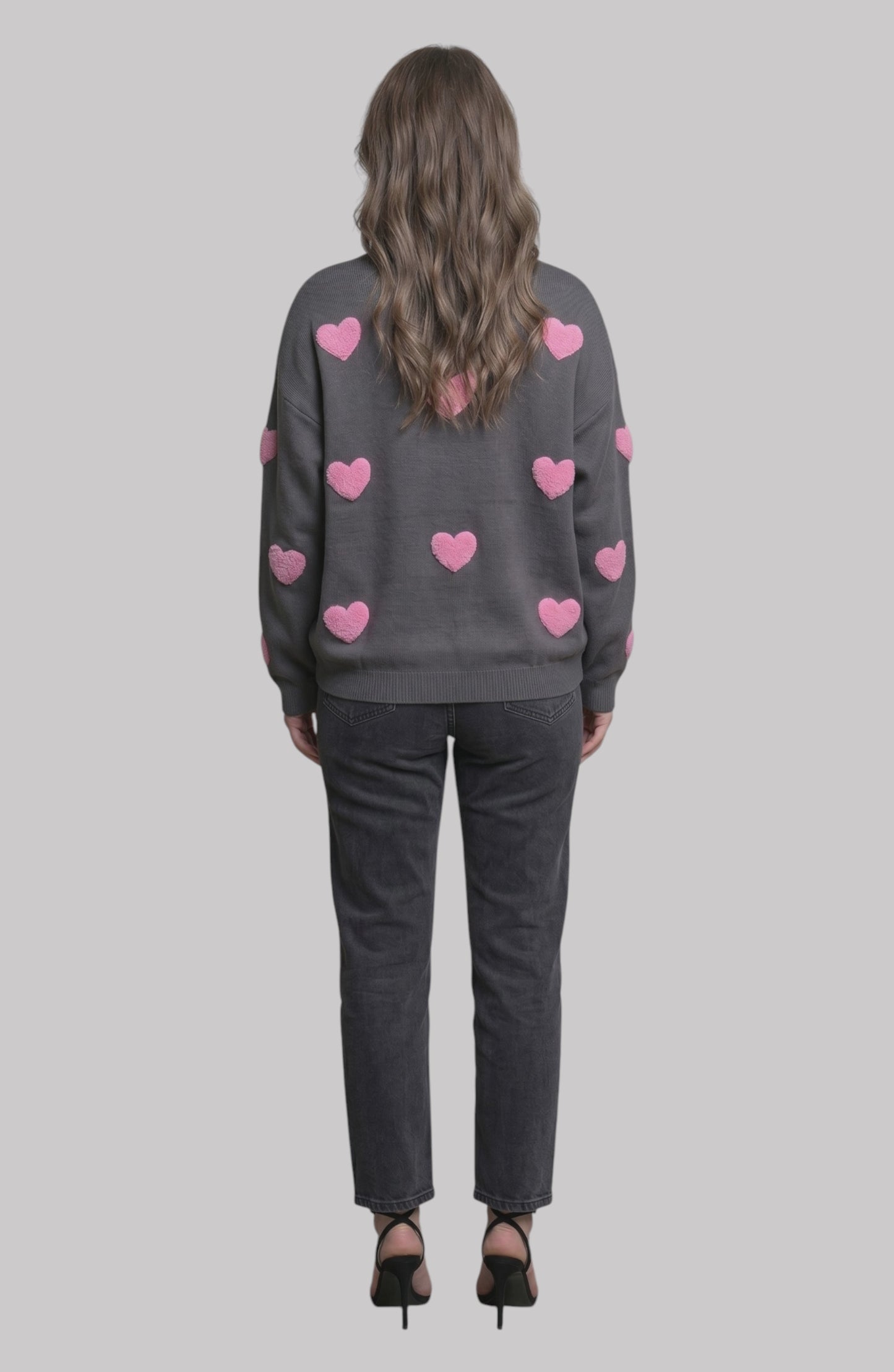LORVENE Luxe Comfort Sweater in cozy knit, top right pose showcasing its soft texture and stylish fit.