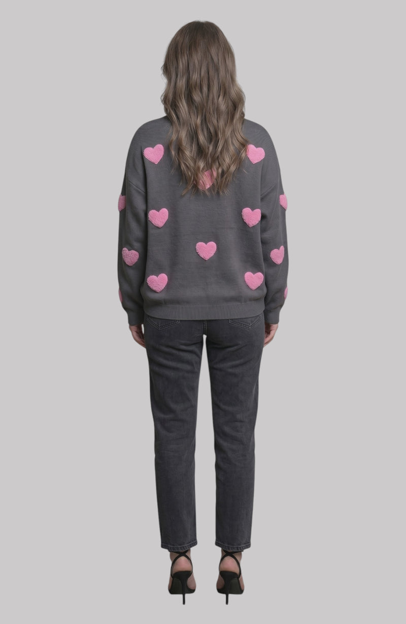 LORVENE Luxe Comfort Sweater in cozy knit, top right pose showcasing its soft texture and stylish fit.