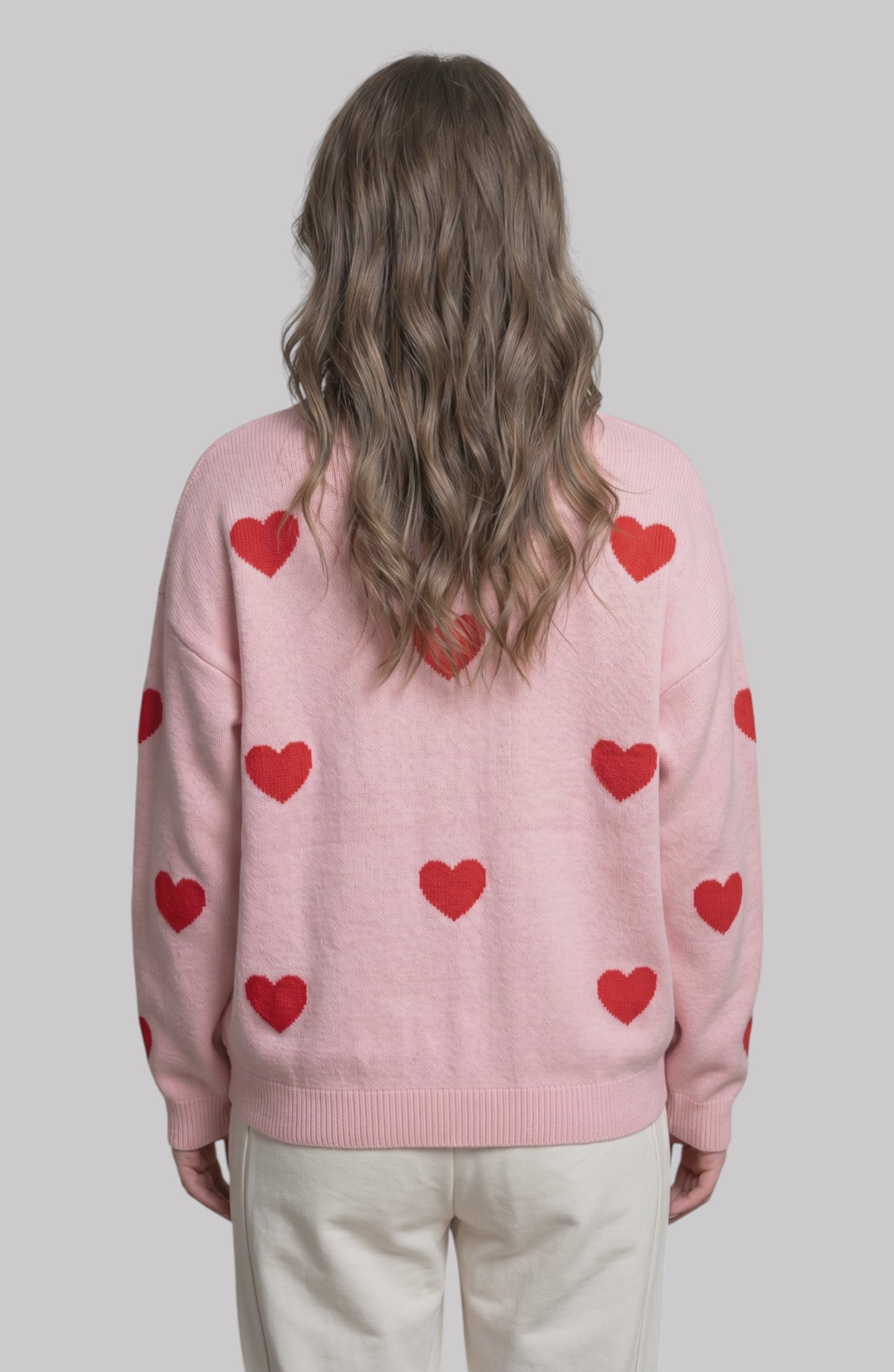 LORVENE Luxe Comfort Sweater shown in a top-right pose, featuring a cozy, soft knit fabric in a neutral color.