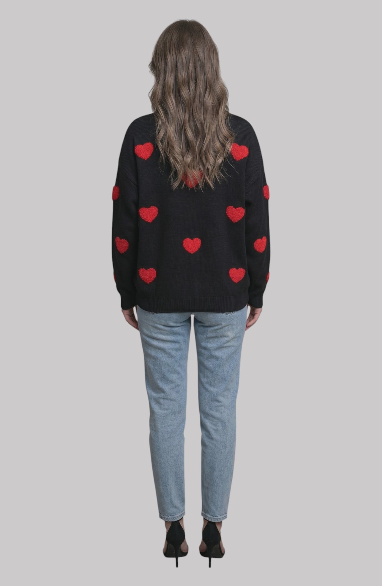 LORVENE Luxe Comfort Sweater displayed in a top-right pose, featuring a cozy, stylish knit fabric in a neutral color.
