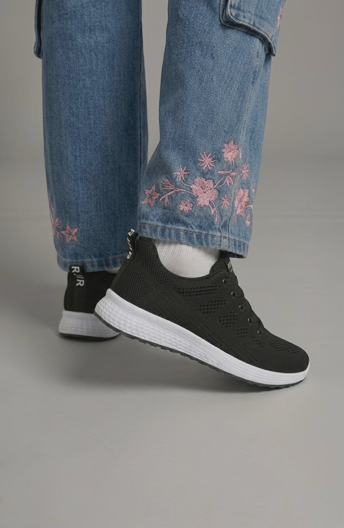 LORVENE Pure Storm sneakers in a top-right pose, featuring sleek design and modern athletic style.