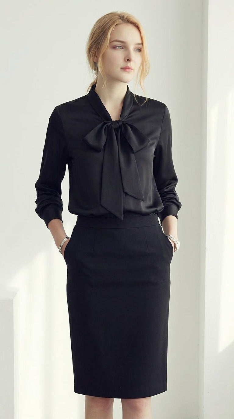 LORVENE double pocket shirt displayed from the top left, showing the collar and front pockets in a casual style.