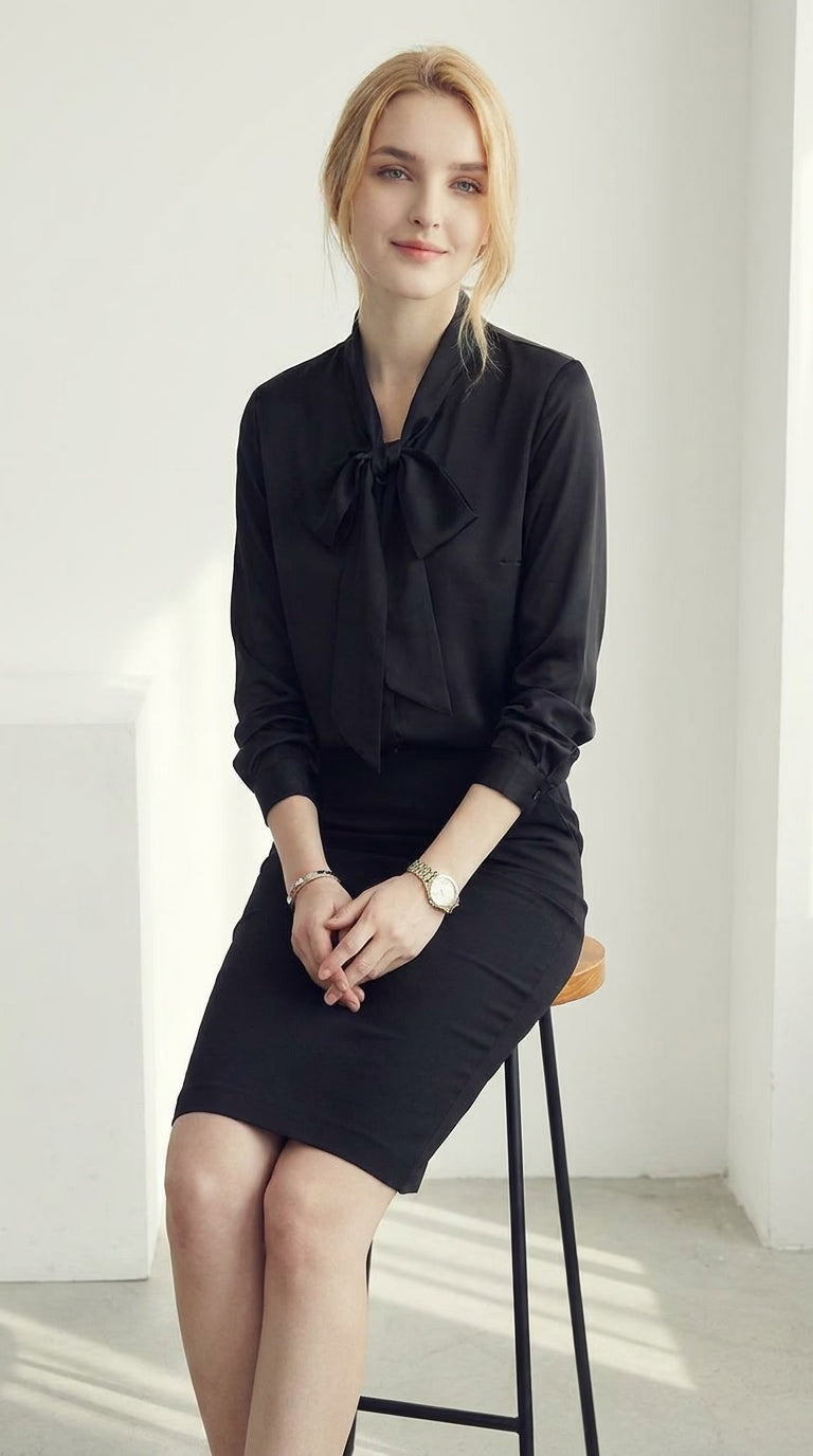 LORVENE double pocket shirt featuring a classic design with two chest pockets, shown from the top right view in an AVIF image.