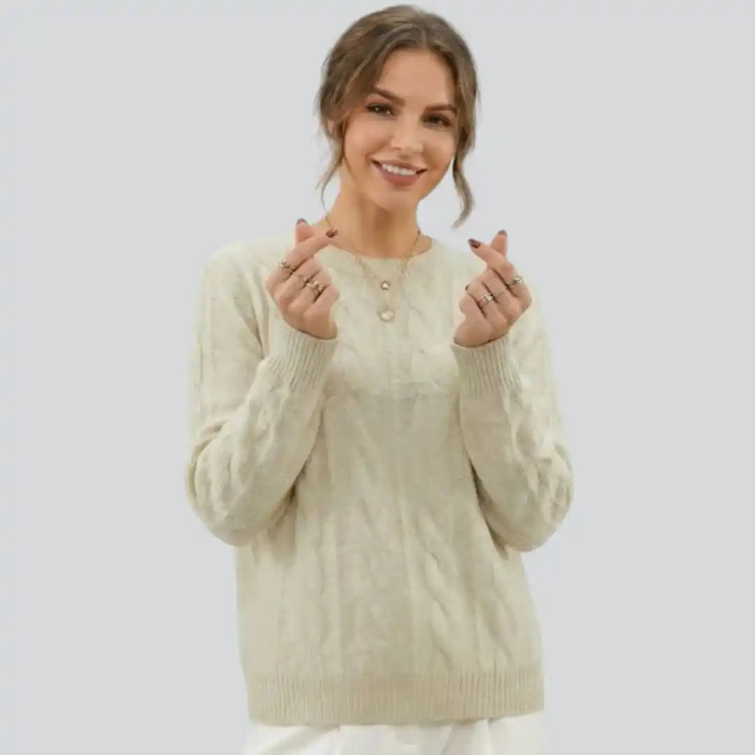 Fine Rib Crew Sweater