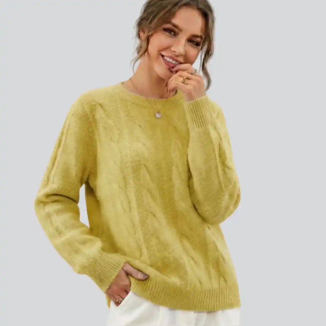 Fine Rib Crew Sweater