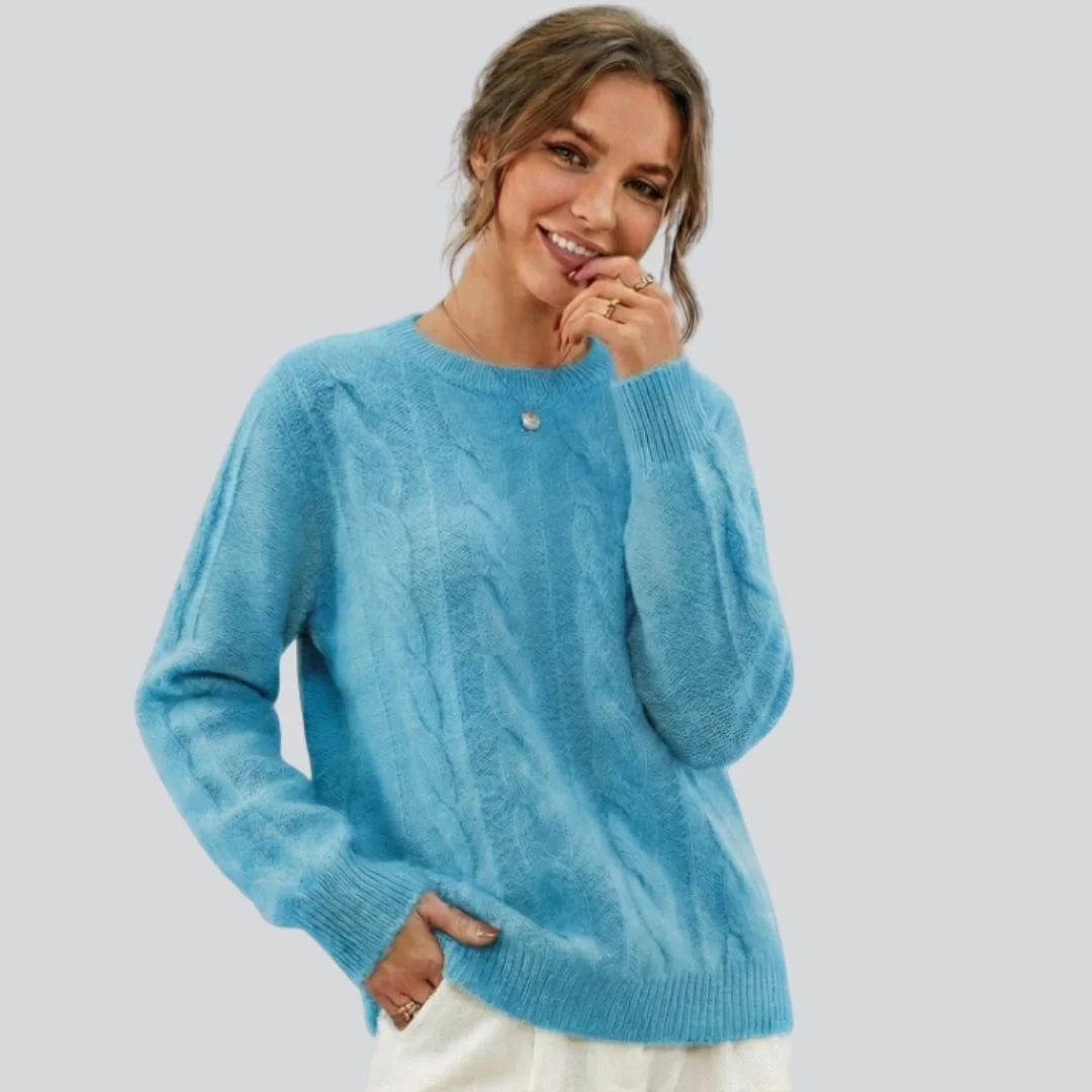 Fine Rib Crew Sweater