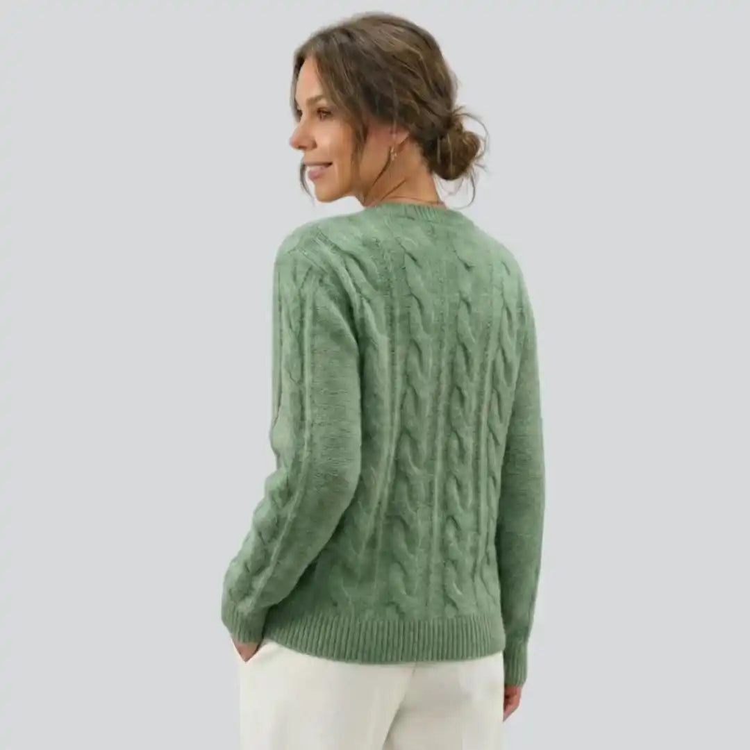 Fine Rib Crew Sweater