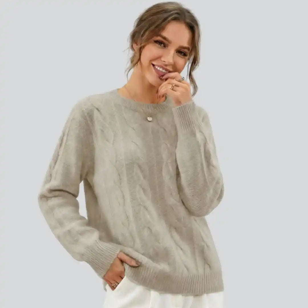 Fine Rib Crew Sweater