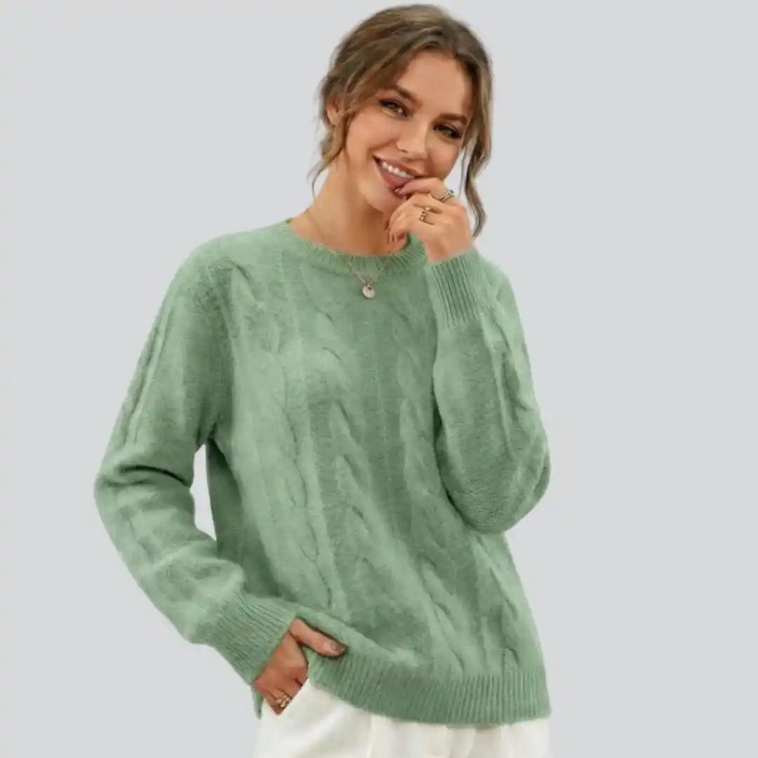 Fine Rib Crew Sweater