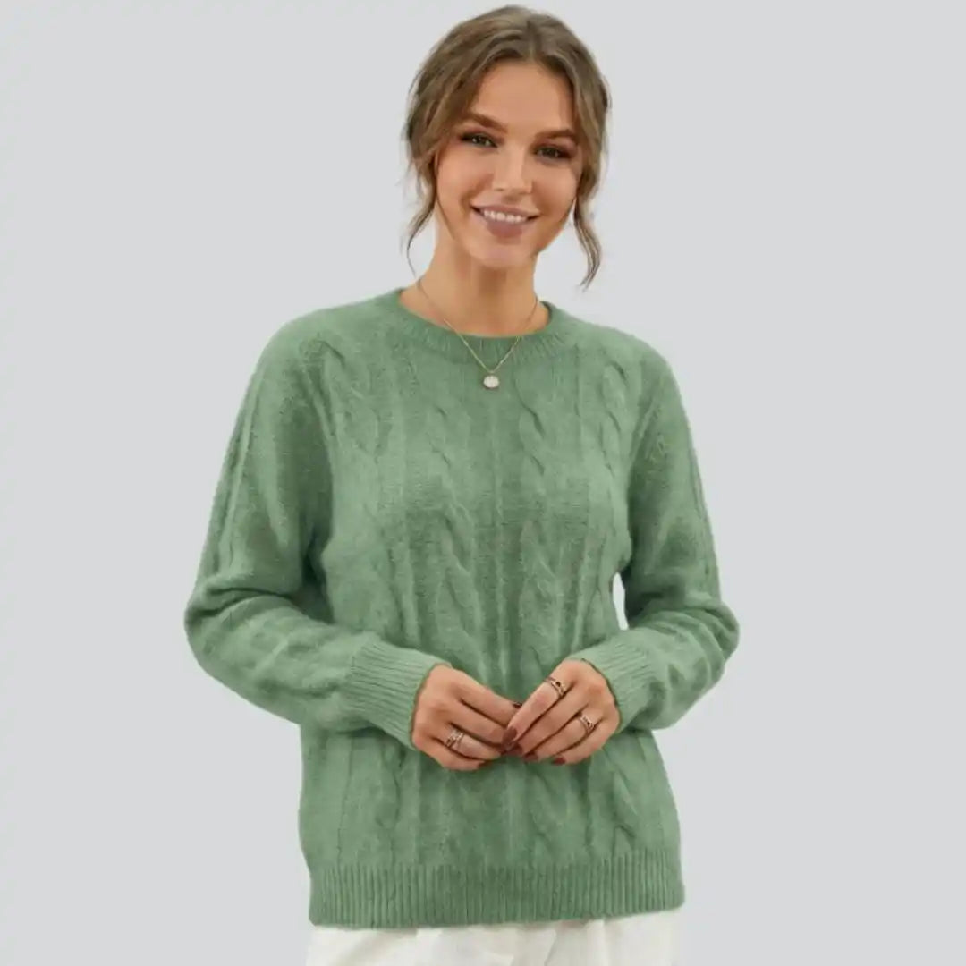 Fine Rib Crew Sweater