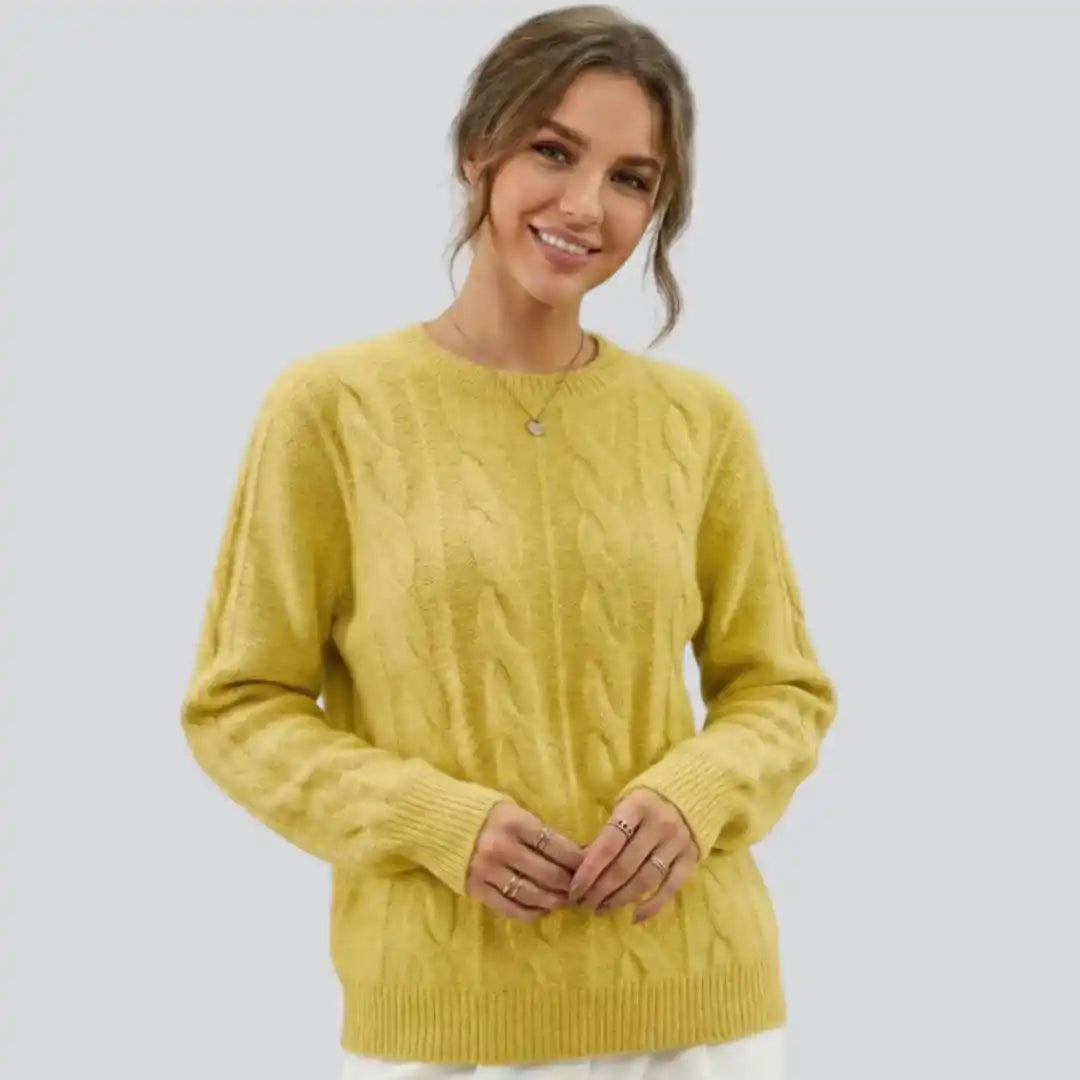 Fine Rib Crew Sweater