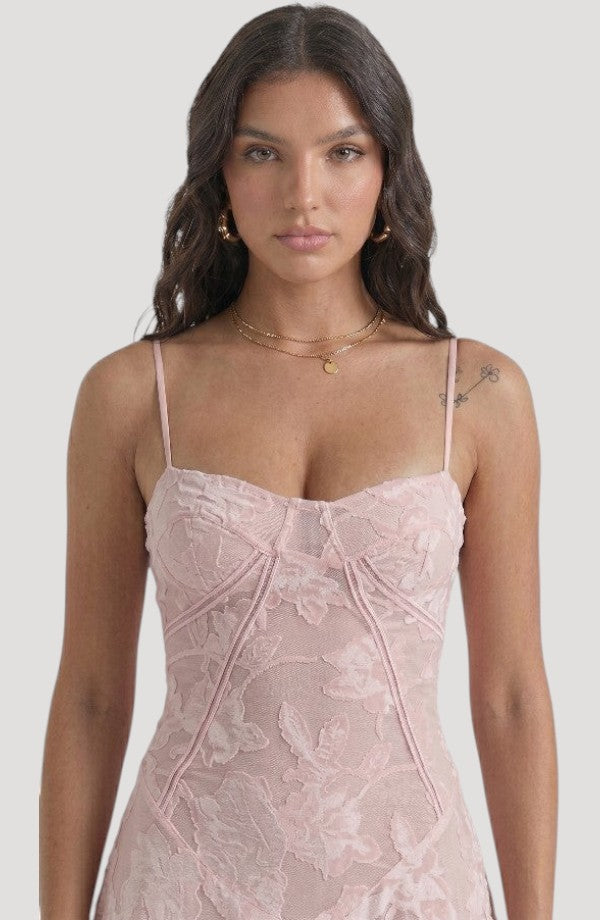 LORVENES Ice Hemp Sling Dress featuring a lightweight, breezy design with hemp fabric and stylish sling straps.