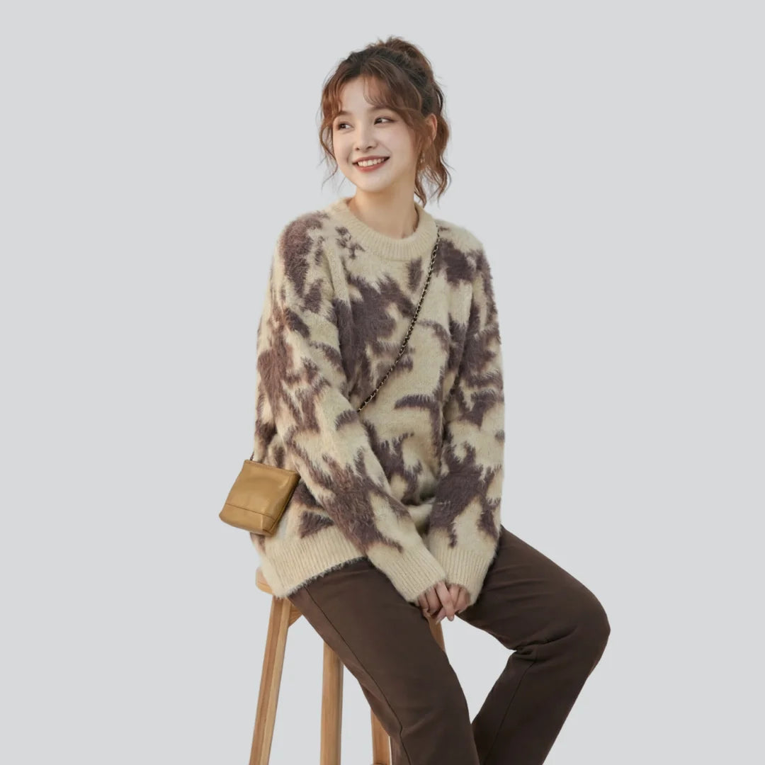 S Plush Fur-Blend Sweater