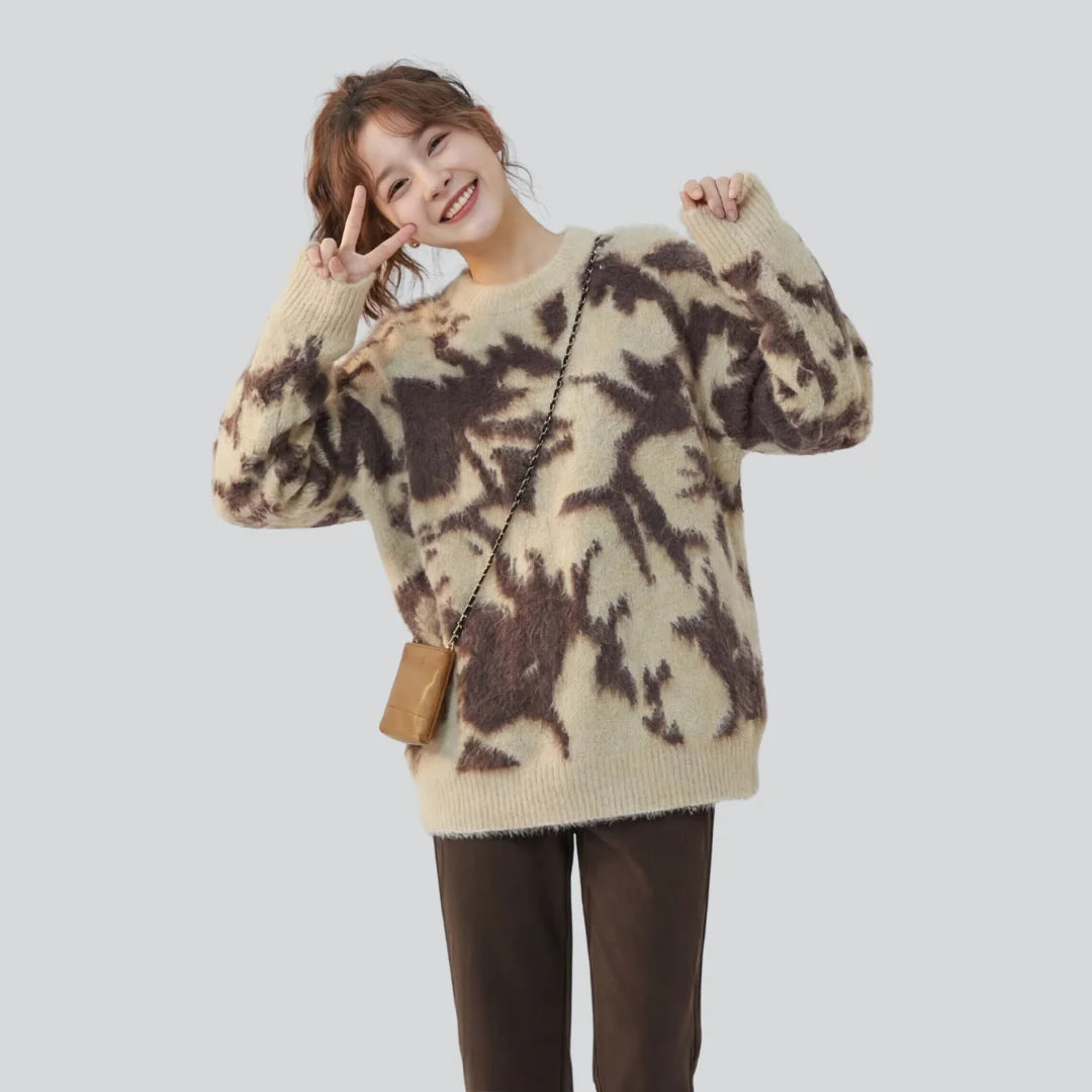 S Plush Fur-Blend Sweater