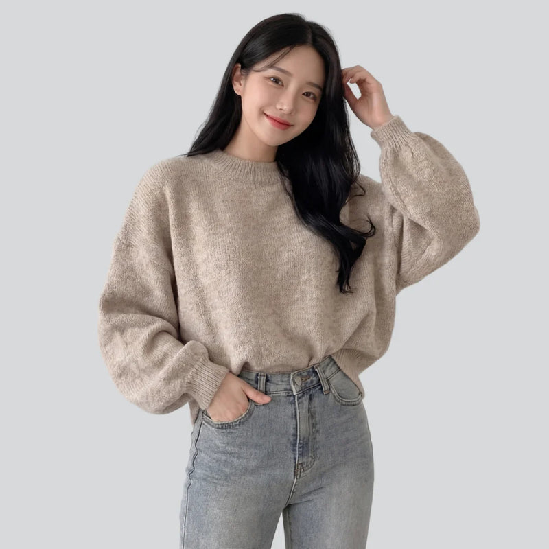 Cropped Rib Pullover