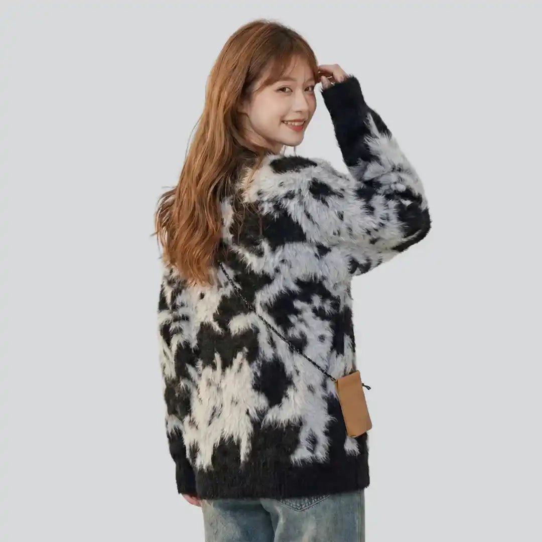 S Plush Fur-Blend Sweater