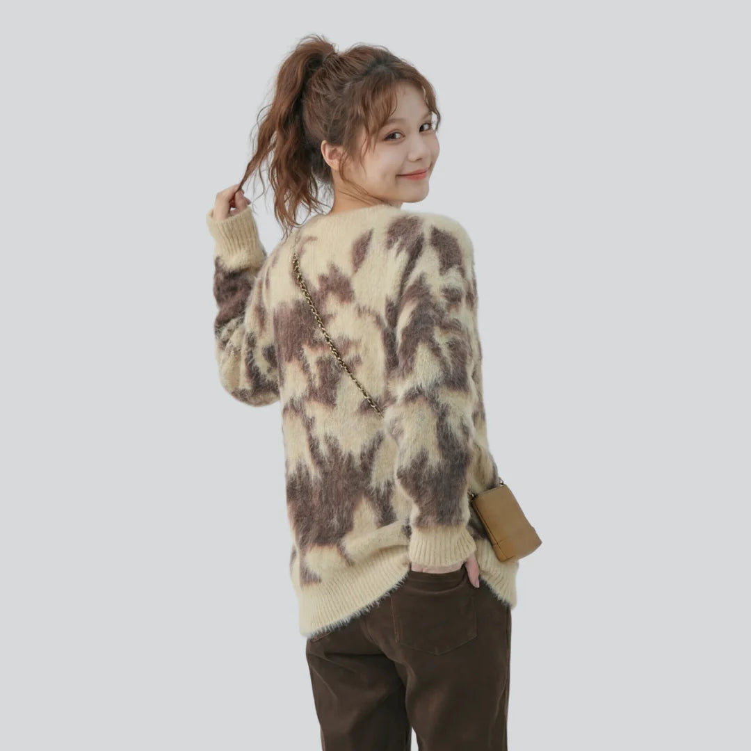 S Plush Fur-Blend Sweater