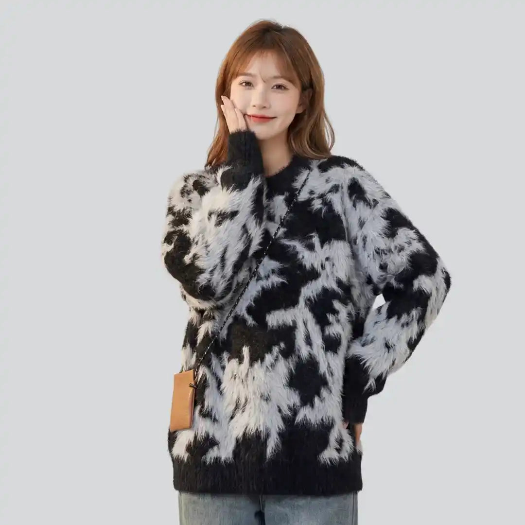 S Plush Fur-Blend Sweater