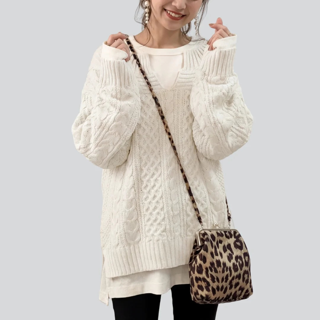 Weicher Rippstrickpullover